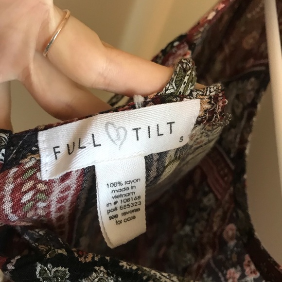 Patterned Bell Sleeve Printed Dress - Picture 3 of 3